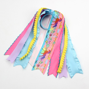 Cinta para el pelo <span class=keywords><strong>de</strong></span> alta calidad con diseño <span class=keywords><strong>de</strong></span> <span class=keywords><strong>unicornio</strong></span> irlandés y lazo para niñas - Product Image 6