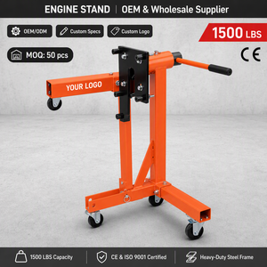 Support moteur avec <span class=keywords><strong>plateau</strong></span> à outils 1500 lb en acier, tête rotative, rangement intégré, pour garage, atelier, réparation automobile, OEM - Product Image 1