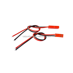 Connecteur JST-2P avec LED rouge pour décoration, paires mâle-femelle, connexion de fils, 10CM/15CM - Product Image 1