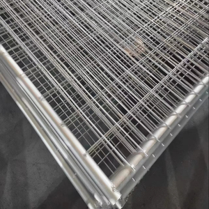 6 feet sắt tạm thời lưới hàng rào Hàn Bảng điều khiển dây với khối bê tông và kẹp nhúng nóng mạ kẽm hàng rào tạm thời - Product Image 3