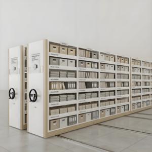 Compacteur de dossiers de bureau, grande capacité, en métal, armoire mobile en acier, compacteur de classement en vrac, rayonnage pour <span class=keywords><strong>bibliothèque</strong></span> - Product Image 1