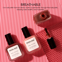 Vernis à ongles végétalien et halal, respirant, pelable, à base d'eau, non toxique, pour enfants et femmes enceintes, inodore, séchage à l'air, sans lampe UV