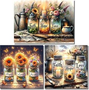 Gesus Pray Cross 5D Diamond Painting Kit Full Drill <span class=keywords><strong>arte</strong></span> religiosa per adulti fai da te fede cristiana - Product Image 4