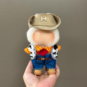 Ropa de Moda para Muñecas, Accesorios para Muñecas de Peluche de 17 cm, Traje con Tirantes, Material de Algodón, Estilo de Dibujos Animados, Alta Calidad, Escala 1:3 - Product Image 5