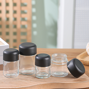 Sıcak satış çocuk dayanıklı vidalı kapak 3oz 100ml 4oz 6oz temizle koku geçirmez cam kavanozlar cam otlar ambalaj için çiçek yaprak Stash - Product Image 6