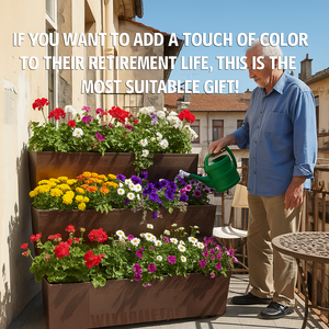 Pots de légumes personnalisés pour balcon chariot mobile à 3 niveaux pour la plantation de fleurs domestiques avec 4 roues et déplacement facile - Product Image 5