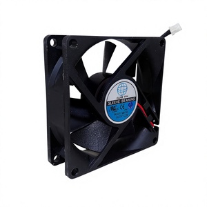 Globefan 80x80x25mm Sleeve Bearing ball bearing DC12V <b>Computer</b> Cooling <b>Fan</b> - Product Image 2