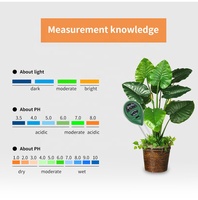 Testeur d'humidité, de lumière et de pH des plantes 3 en 1 pour jardin domestique, pelouse, ferme, sol intérieur et extérieur