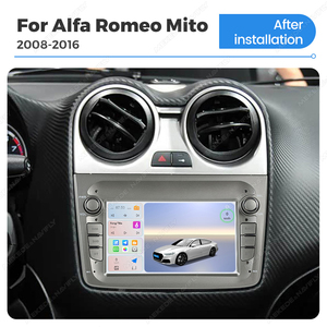 MEKEDE Pantalla GPS Multimedia con Múltiples Sistemas de Interfaz de Usuario Integrados, Reproductor de Audio y Radio, Car-play <span class=keywords><strong>Auto</strong></span> para <span class=keywords><strong>Alfa</strong></span> Romeo <span class=keywords><strong>Mito</strong></span> 2008-2016 de 7 Pulgadas - Product Image 4