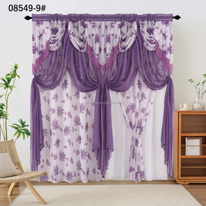 Rideaux <span class=keywords><strong>de</strong></span> salon <span class=keywords><strong>de</strong></span> style américain, design élégant, double couche, avec cantonnière, taille king, vente en gros - Product Image 6