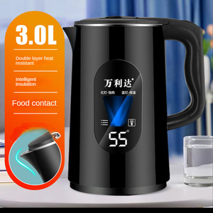 Ketel Listrik Otomatis Mati dengan Indikator Suhu, Temperatur Konstan, Rumah Tangga, Pintar, Anti Panas, Stainless Steel 3L - Product Image 3
