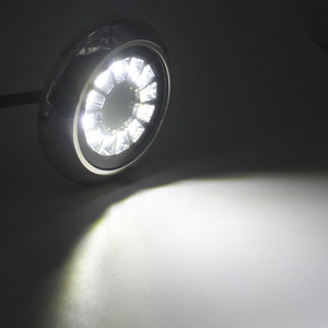 Weiken Marine lớp 316L thép không gỉ 48 đèn LED tròn màu xanh trắng kép màu dưới nước dẫn ánh sáng, tàu biển tàu ánh sáng - Product Image 5