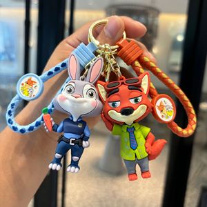 Llavero y Colgante de PVC 3D de Zootopia - Lindos <span class=keywords><strong>Judy</strong></span> y <span class=keywords><strong>Nick</strong></span> para Hombres y Mujeres, Accesorios para Bolsos Pequeños al por Mayor - Product Image 1