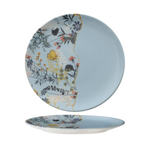 Assiette plate botanique bleue 26 cm Monaco M1934 - Product Image 1