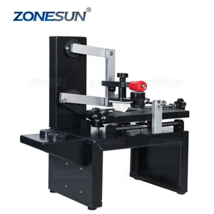 ZONESUN ZS-RM7A ручная настольная печатная машина с чернильным подстаканником для печати логотипа на дату партии