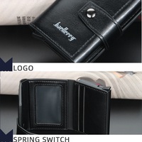 Nouveau Style Porte-Cartes de Banque, Crédit et ID à Double Tirage avec Éjection Automatique pour Femmes et Hommes, Étui de Protection Anti-RFID