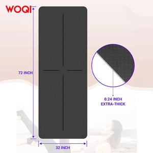 เสื่อโยคะ Woqi หนา 6 มม. ทำจากวัสดุ EVA รูปทรงสี่เหลี่ยมผืนผ้า สีดำ สำหรับการฝึกออกกำลังกาย ฝึกแกนกลางลำตัว และการฝึกสมดุล - Product Image 5
