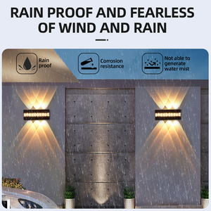 Lámpara de Pared <span class=keywords><strong>LED</strong></span> para Exteriores, Montaje en Pared, AC85-265V, 10W/8W/6W, ABS, 2700K, Blanco Cálido Suave, 1 Año de Garantía, para Patio, Hogar, Bar, Oficina - Product Image 5