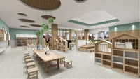 Mobilier de maternelle Jeu scientifique Bureau d'activité sensorielle pour tout-petits Table éclairée pour enfants