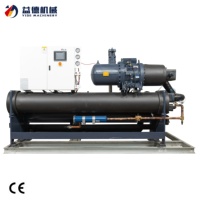 Refroidisseur industriel à vis 100 CV, système de refroidissement chimique personnalisé, unité de refroidissement écoénergétique, refroidisseur d'eau pour ligne de remplissage, bain de glace