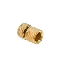 Conector rápido de manguera de construcción de latón resistente de 1/2 pulgadas con tope