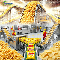 Shepody CE ISO gecertificeerde complete productielijn voor aardappelchips, frietjes en chips, machine voor het maken van aardappelchips