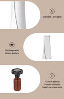Diffuseur d'huiles essentielles intelligent WiFi Bluetooth, design moderne en forme de tour, humidificateur ultrasonique silencieux pour la maison