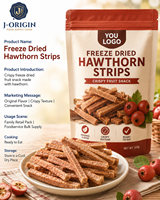 Gedroogde hagedoornreepjes snack, klaar om te eten, 12 maanden houdbaarheid, OEM, private label, groothandel, foodservice, bulk levering