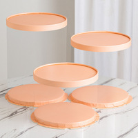 Boîtes à gâteaux transparentes jetables imperméables autoportantes à double couche de qualité alimentaire 6/8/10 pouces pour desserts d'anniversaire
