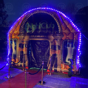 Club nocturno profesional Publicidad Inflables Fiesta <span class=keywords><strong>infalible</strong></span> Iluminación de escenario Gigante Blow up Cube Tent - Product Image 5