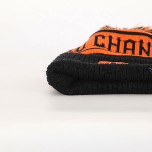 Gorro de punto con logotipo bordado personalizado, venta al por mayor, gorro de esquí cálido para invierno, gorro teñido de alta calidad OEM liso acrílico 100% Unisex - Product Image 6