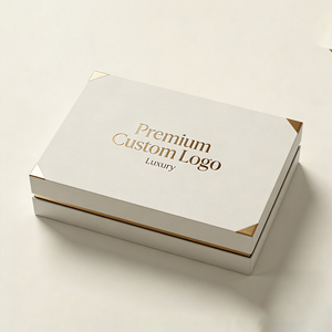Empaque Rígido <span class=keywords><strong>de</strong></span> Alta Gama con Logotipo en Relieve Dorado, Esquinas Brillantes, Empaque Personalizado <span class=keywords><strong>de</strong></span> Dos Piezas para Cuidado <span class=keywords><strong>de</strong></span> la Piel, con Asa para Hombro/Cuello - Product Image 1