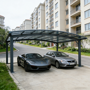 Abri de <span class=keywords><strong>voiture</strong></span> portable, design pratique, étanche, certifié CB, largement utilisé pour la maison, la terrasse et comme abri pour 2 voitures. - Product Image 2