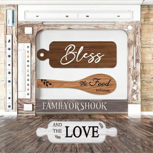 Letrero Decorativo Navideño de Madera Ecológica Personalizado con Impresión UV para Cocina y Comedor - Product Image 3