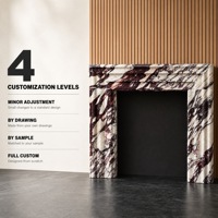 Encadrement et manteau de cheminée en marbre naturel sur mesure, moderne, autoportant, en pierre, pour salon, entrée, villa, décoration intérieure de luxe