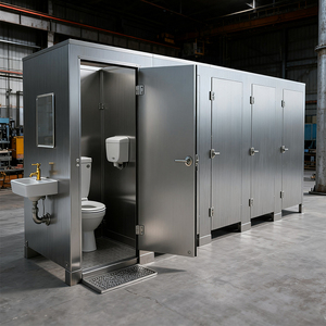 Baños Portátiles Ecológicos para Campos de Golf, Individuales y Múltiples, Públicos, de Acero Inoxidable, con Ducha y Cabina de Inodoro - Product Image 1