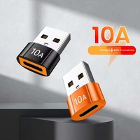 Adaptateur USB 10A vers Type-C Femelle vers Mâle USB3.0 PD Câble de charge rapide OTG pour téléphones mobiles et ordinateurs portables