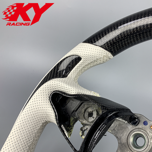 Volante Deportivo Personalizado de Fibra de Carbono y Cuero, Estilo Racing, para Hyundai Elantra N, I20, I20N, I30, I30N, Veloster N 2018-2026 - Product Image 2