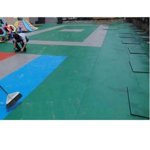 Baldosas de goma para gimnasio con enclavamiento Supersafe absorbentes de ruido resistentes y duraderas - Product Image 3