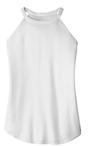 Débardeur à bascule personnalisé pour femmes Chemises d'été en coton filé pour adultes pour femmes - Product Image 4
