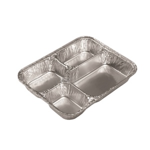 बोर्ड ढक्कन के साथ तीन डिब्बे चार डिब्बे पन्नी ट्रे - Product Image 1