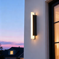 Applique murale LED extérieure moderne et simple, étanche IP65, longue bande pour couloir et jardin