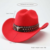 Chapeau de cowboy rétro unisexe en daim synthétique à large bord, protection solaire, pour fête et cosplay, couleur unie, respirant