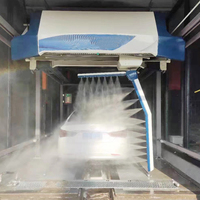 Lave-auto professionnel entièrement automatisé à bras unique, machine de lavage de voiture mobile automatique sans contact