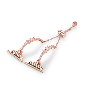 Bracelet de montre en métal pour <span class=keywords><strong>Apple</strong></span> <span class=keywords><strong>Watch</strong></span> Series 1-10 Ultra, design élégant, ajustement réglable, idéal pour les femmes. - Product Image 3