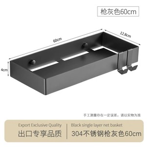 Étagère murale carrée moderne en acier inoxydable 304, écologique et durable, pour appartement, hôtel, salle de bain, matériel GQK - Product Image 6