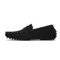 Nouveauté 2024 Classique Original Chaussures Homme en Cuir Daim Penny Mocassins Loafers Décontractés Sandales Plates à Enfiler pour Hommes