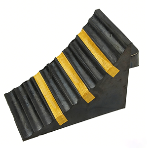 Cale de roue en caoutchouc noir anti-âge, longue durée de vie, antidérapante, pour le stationnement extérieur, vitesse de 1 à 5 mph, pour béton - Product Image 1