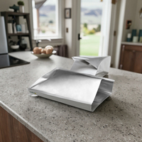 Sacs en feuille d'aluminium mylar thermoscellables à zip-lock double face de qualité supérieure Plastique refermable pour surface imprimée gravure gelée alimentaire