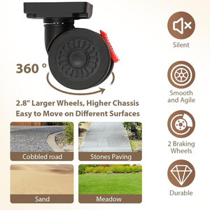 Organizador de Maletero de Plástico, Caja de Almacenamiento Plegable para Maletero, Organizador de Almacenamiento para Maletero con Ruedas y Barra de Arrastre - Product Image 4